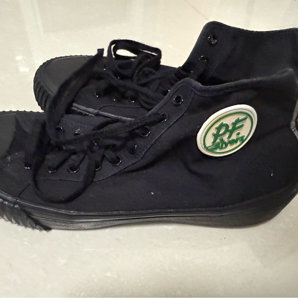 P.F. Flyers Men’s Black High-Top Sneakers size: 9
